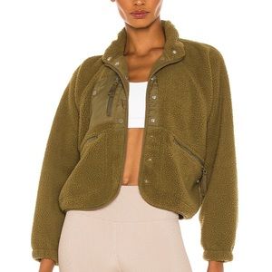 Free people hit the slopes jacket army dupe